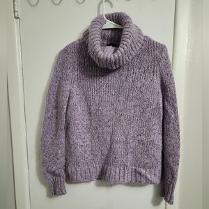 Cozy Lavender Turtleneck Sweater